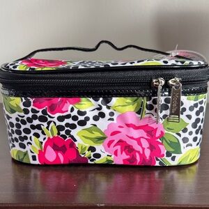 Floral Cosmetic Bag with Zipper BRAND NEW